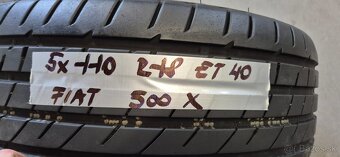 Hliníkové disky 5x110 r18 ET40 Fiat 500X - 10