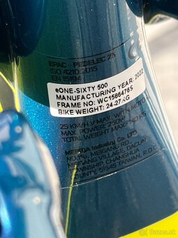 Merida eOne-sixty 500 bat.625w velk.L - 10