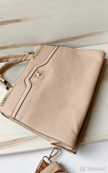 Kabelka béžová kožená nová - 10