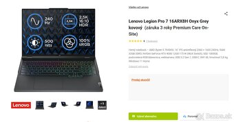 Lenovo Legion 7 Pro | RTX 4080 | R9 7945HX | 32 GB | 4 TB - 10