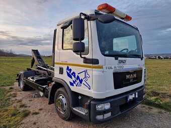 MAN TGL 8.180 HÁKOVÝ NOSIČ KONTAJNEROV EURO-5 - 10