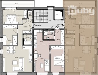 Predám 3 izbový byt č. IB_3F, v novostavbe BYTY RUPPELDTOVA, - 10