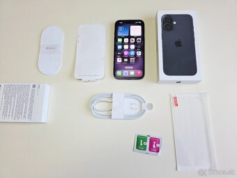 APPLE IPHONE 16 128GB BLACK TOP STAV,ZDRAVIE BATERKY 99% - 10