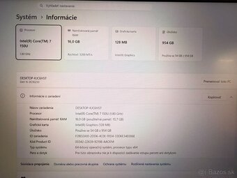 Notebook Dell 16 / Core 7 150U / 16GB RAM / 1TB SSD - 10