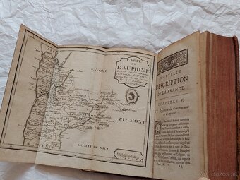 Kniha r. 1722 s mapami, originál 303 ročná kniha - 10