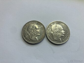 Rakúsko Uhorsko 1 zlatníky forint florint - strieborné mince - 10