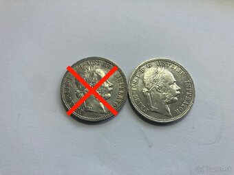 Rakúsko Uhorsko 1 zlatníky forint florint - strieborné mince - 10