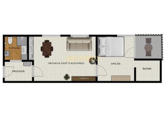EXKLUZÍVNE / PRENÁJOM 2 IZBOVÝ BYT, POPRAD - BALKÓN, PARKING - 10