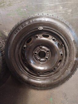 5x100 R14 185/60 R14 zimné 8mm originál škoda - 10
