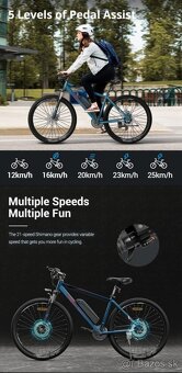 Nový horský elektrobicykel- funguje aj ako moped - 10