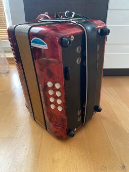 Heligonka Hohner Club llB CF + remene + kufor super - 10