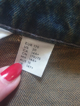 chlapčenské Baggy  Jeans,  nové  , velkost 170 , zn. H&M - 10