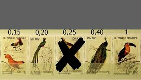 Známky - fauna - vtáky - 10