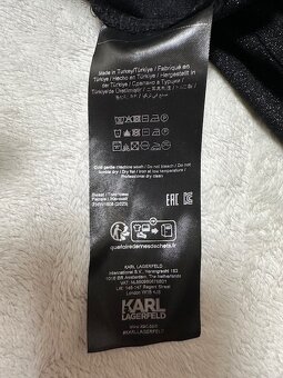 Lurexový čierny top zn. Karl Lagerfeld originál - 10