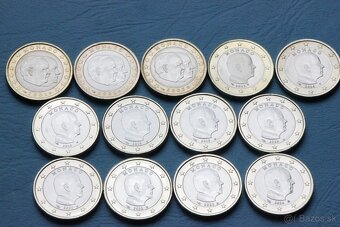 Obehové euromince 2euro v UNC - 10