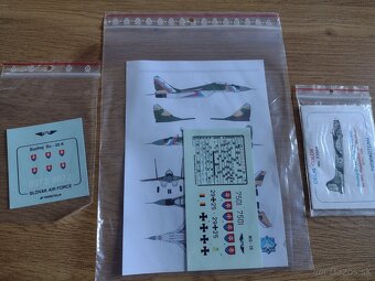 Plastikové modely 1:72 obtlačky - 10