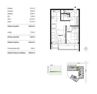 RADO | 2 izbový byt 68m² | Greencorner | Bratislava-Nové mes - 10