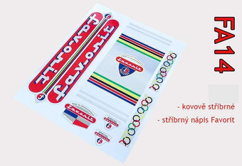 Nálepky Favorit Eska... rôzne ročníky a typy. - 10