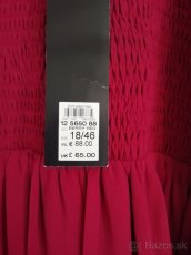 Dámske príležitostné šaty vínové veľkosť 46 - 10
