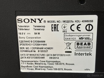 Sony KDL-40W605B FHD 200Hz Smart 102cm - 10