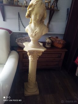 Stolík,busta, stĺp alabaster - 10