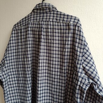 Polo Ralph Lauren sivá flanelová košeľa s dlhým rukávom L - 10