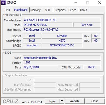 set ASUS PRIME H270-PLUS + i7-6700 + 16GB DDR4 + NVme 256GB - 10