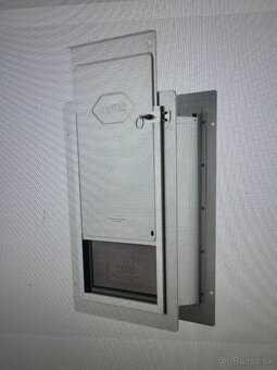 Prielez - kovové dvierka pre veľkých psov ca.30kg/ mačky - 10