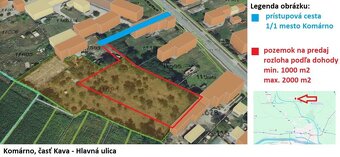 Stavebný pozemok Komárno - časť Kava, 1000 m2 (alebo viac) - 10