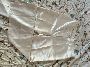 Béžové saténové nohavice (XL/42) - 10