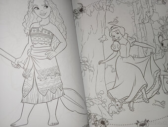 Omáľovanka vymaľovanka Disney princezné nálepky - 10