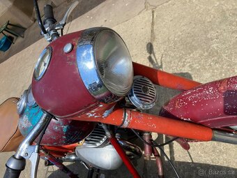 Jawa 350 / 354 kývačka 1956 + sidecar Velorex 560, s TP - 10
