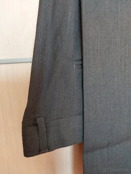 Pánsky oblek Antracit prúžok - 10