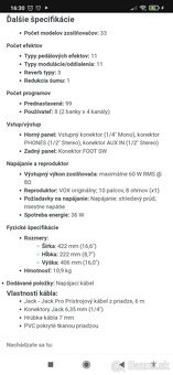 Elektrická gitara+ Kombo - 10