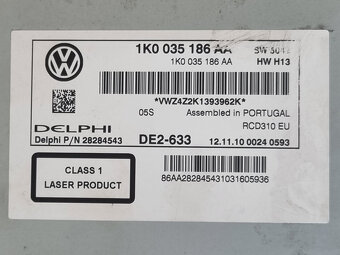 RCD 310 mp3 VW / Seat - 10