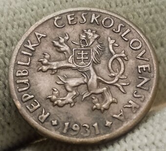 Československé meď.5 haliere. - 10