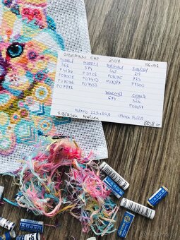 Výšivaný obraz Sibírska mačka - 10