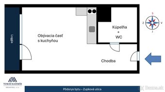 Zariadená garsónka s loggiou, Furča – Zupková ul. - 10