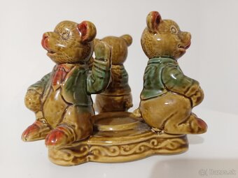 Keramické retro masívne svietniky - 10