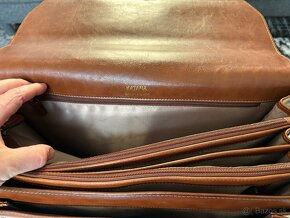 Hnedá kožená taška / aktovka Katana Paris - 10