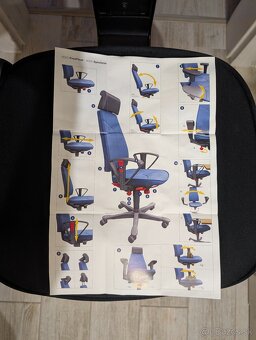 Predám kancelársku stoličku KINNARPS 6000podp.zdravé sedenie - 10