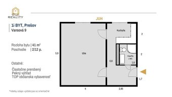 PREDAJ | 1 izbový byt, 41 m², 2/8 p., Vansovej, Prešov - 10