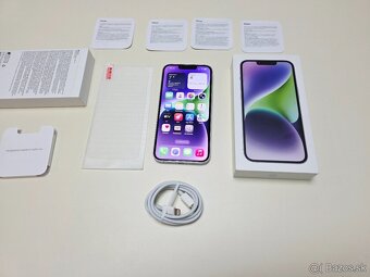 APPLE IPHONE 14 128GB PURPLE TOP STAV,BATERKA 100% - 10