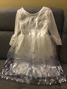 Nové strieborné šaty Frozen Elsa kostým na 4-5/5-6 rokov - 10