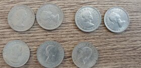 British Six Pence 5-strieborných, 15 cupro-nickel - 10