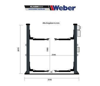 Dvojstĺpový zdvihák 4T WEBER - AUTOMAT - 10