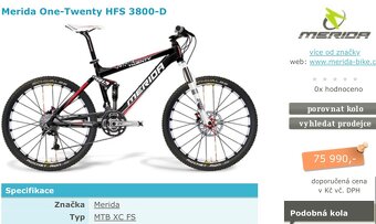 Merida One Twenty 26” M, 11.8kg - 10