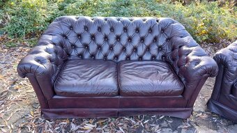 Kožená sedacia súprava 3+2+1-CHESTERFIELD - 10