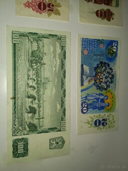 SESTAVA BANKOVEK 10-1000 KČS, 80. LÉTA, 6 RŮZNÝCH NOMINÁLŮ - 10