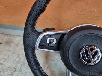 VOLANT VOLKSWAGEN R RLINE kožený BIELE PREŠÍVANIE - 10